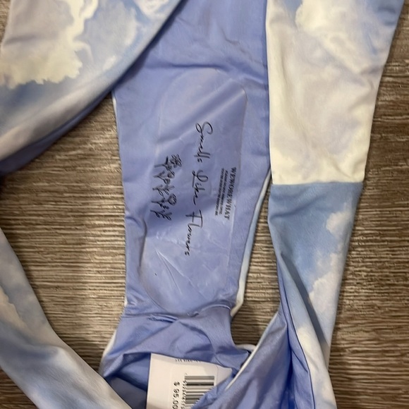 New nwt We wore what Blue and White Cloud Bikini Bottom size xl - Picture 4 of 4